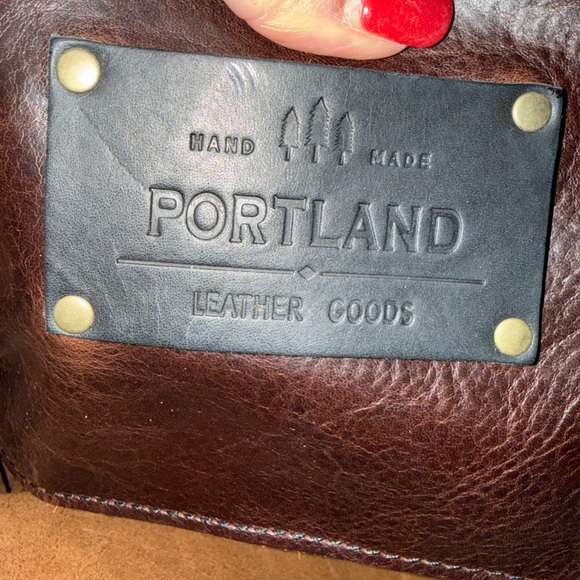 NWOT Portland Leather Brown Tote (Large Size) - Picture 6 of 12